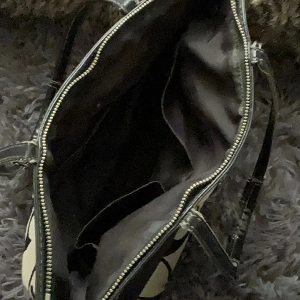 Coach Legacy Stripe Black and Taupe Signature Tote F17433